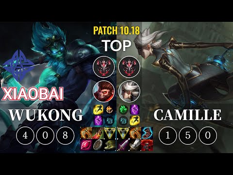 ES Xiaobai Wukong vs Camille Top - KR Patch 10.18