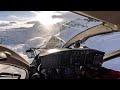 Flying With Air Zermatt 4K Cockpit Video Audio