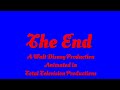 The End A Walt Disney Production Animated At TTP 1965 The Dog And The Sparrow Variant