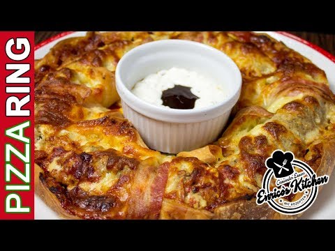 PIZZA RECIPE | HOMEMADE PIZZA RING | EnricosKitchen