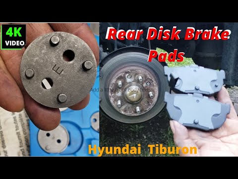 How to Replace Rear Brake Pads for Hyundai Tiburon, using the Brake Caliper Tool kit