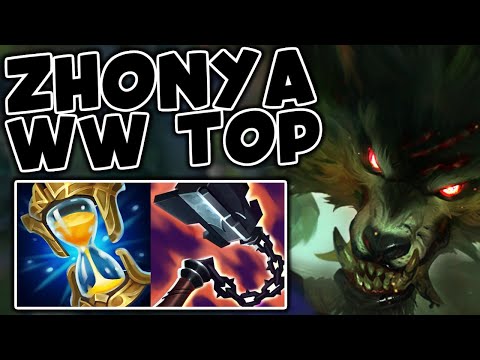TOWER DIVE MACHINE! WARWICK TOP ZHONYAS - League of Legends