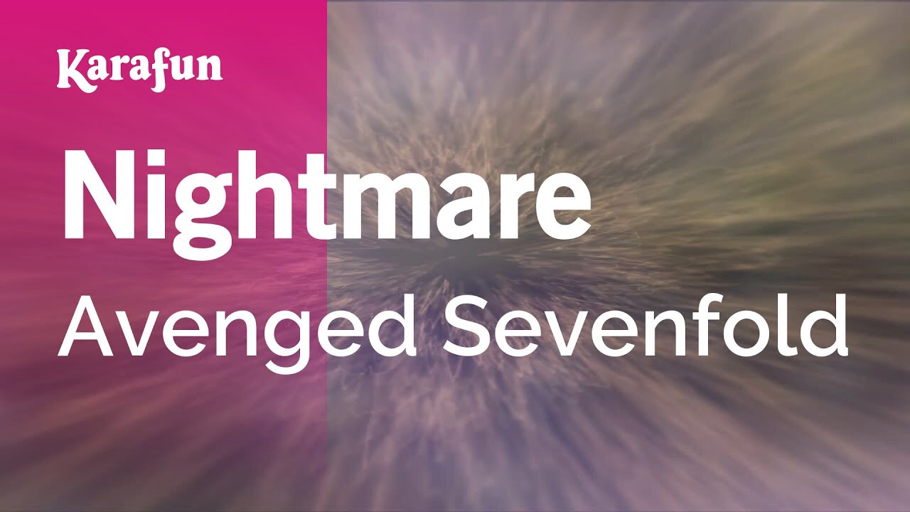 Nightmare - Avenged Sevenfold | Karaoke Version | KaraFun
