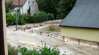 preview picture of video 'Hochwasser  Hainewalde Sachsen'