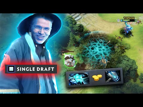 How Topson plays Storm Spirit in LOW PRIO MODE