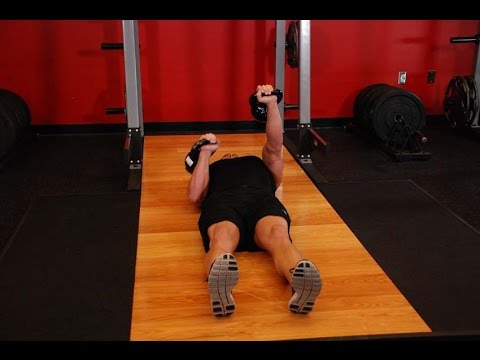Alternating Floor Press - Workout Videos (Chest Workout)