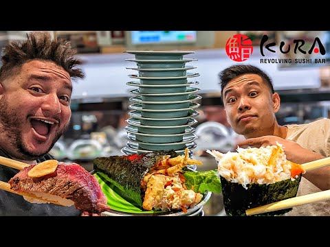 Kura Revolving Sushi Bar - Hora do Sushi na Correia Transportadora!