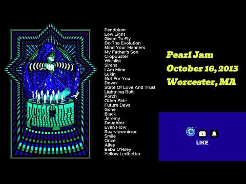 Pearl Jam October 16, 2013 Worcester Massachusetts Full Show LIVE Music Concert Grunge Alternative