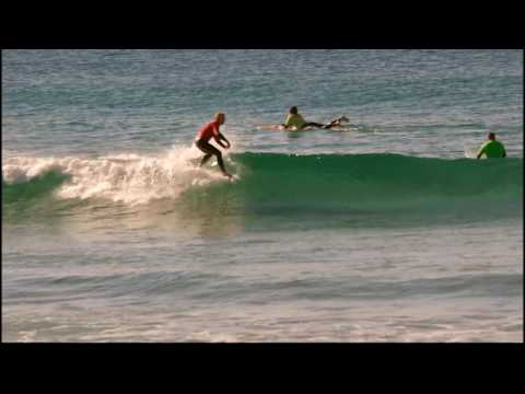 Longboarders surfing fun waves at Mollymook Beach