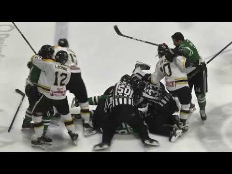 Dave Hamel jumps Olivier Dallaire + Hubert Poulin vs Dave Hamel - 24-02-23