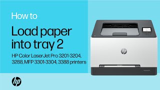 Load paper into tray 2 | HP Color LaserJet Pro 3201-3204, 3288, MFP 3301-3304, 3388