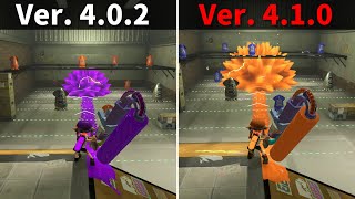 【スプラ3アプデ】更新データVer.4.1.0の変更内容を比較