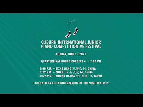 Quarterfinal Round Concert 3 – 2023 Cliburn International Junior Piano Competition and Festival