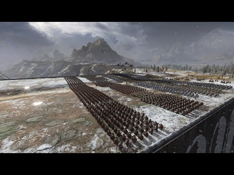 Massive Bridge Defense - Dwarf Vs Khorne -Total War Warhammer 3
