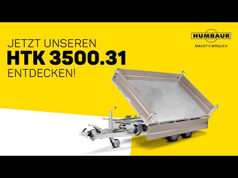 Jetzt unseren HTK 3500 mit Stahlbordwänden entdecken! | Humbaur Produktvideo