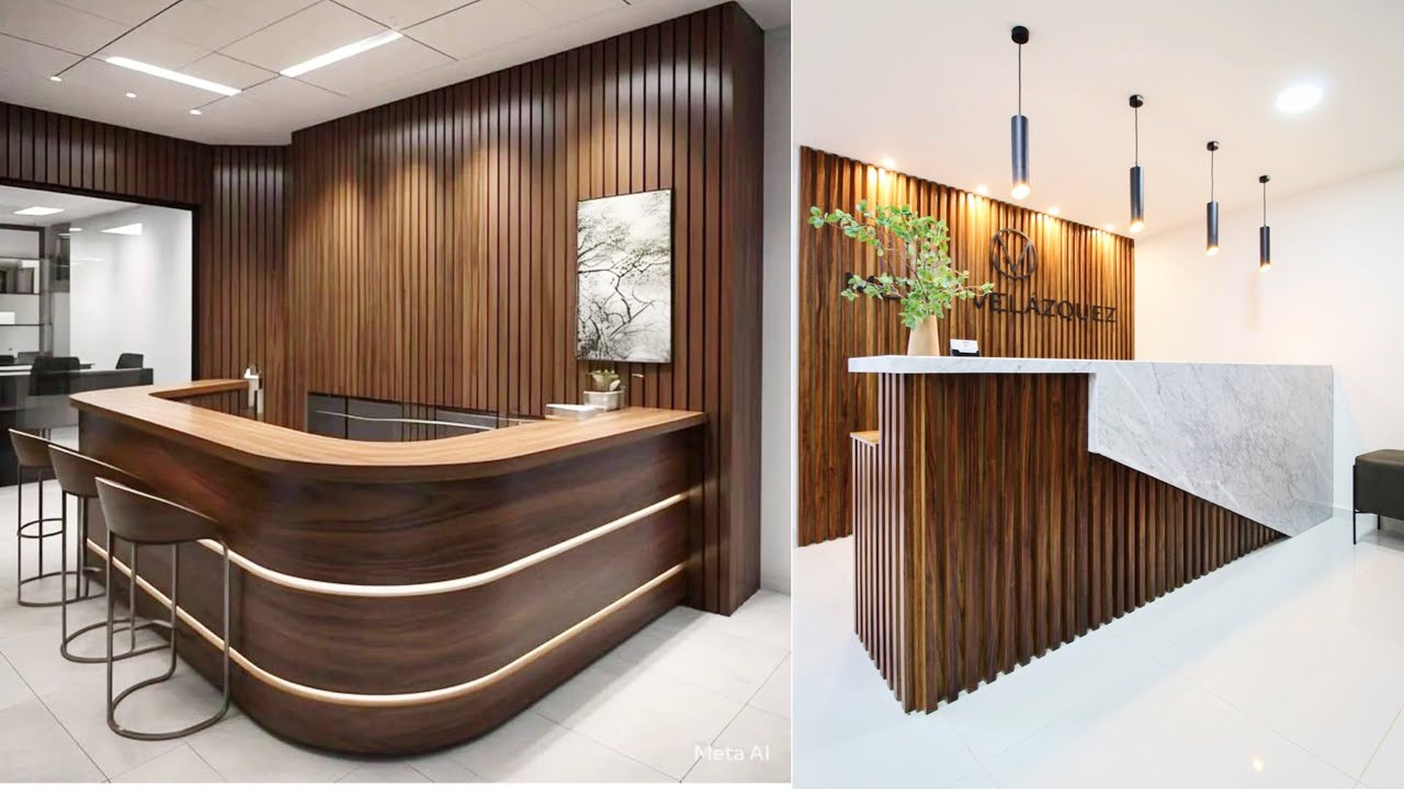 New Office Reception table Designs 2025 | New Modern Reception Desk | Reception counter table