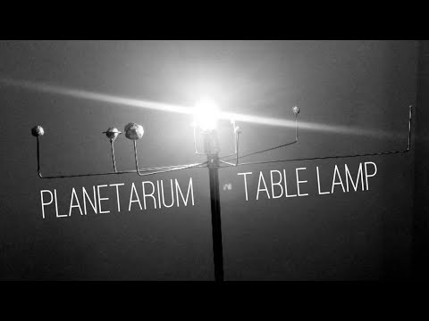 How to make a DIY Planetarium Table Lamp