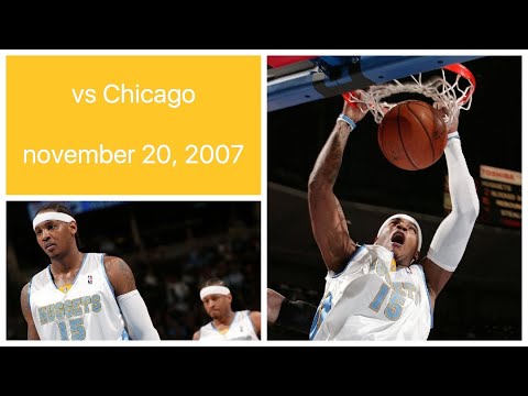 Carmelo Anthony 26 pts vs Chicago Bulls Highlights (november 20, 2007)