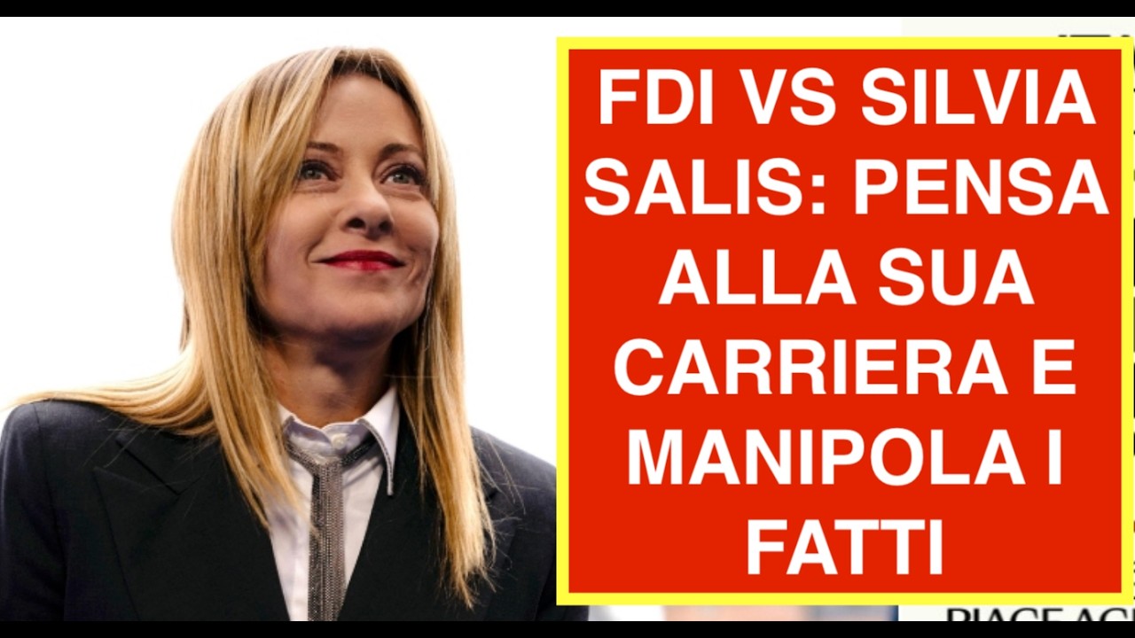 FDI VS SILVIA SALIS: PENSA ALLA SUA CARRIERA E MANIPOLA I FATTI