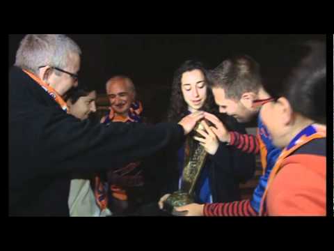 LLegada Ros Casares tras su triunfo europeo