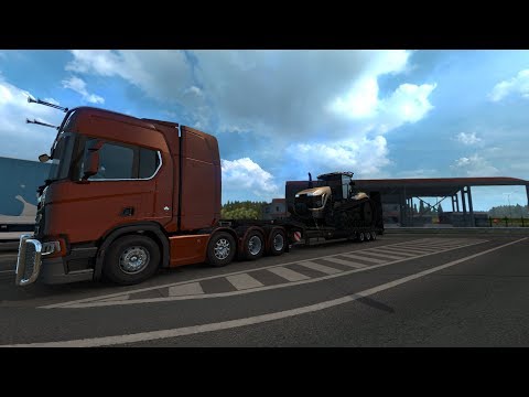 Scania R Delivering tractor to Pskov, Russia from Valmiera, Latvia ETS2 Gameplay