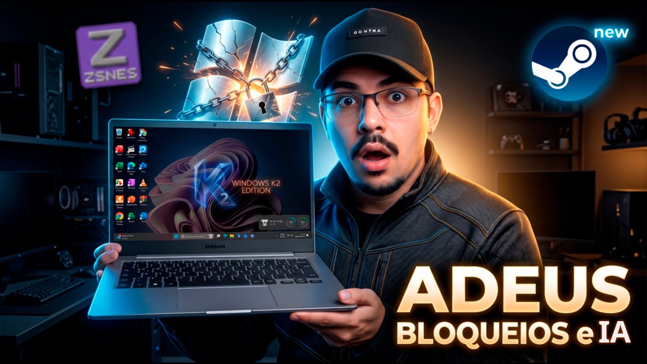 Fim do Bloqueio de PCs: Projeto K2 acabando com a IA, o REI dos Emuladores voltou e novo SteamOS