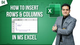 How to Insert Rows and Columns in MS Excel | Basics of MS Excel for Beginners Hindi #msexcelcourse