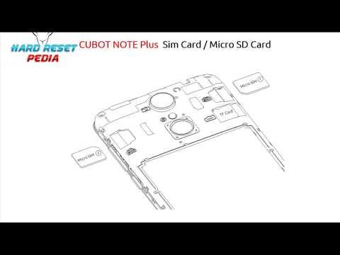 ☑️ CUBOT NOTE Plus Insert Sim Card & Micro SD Card