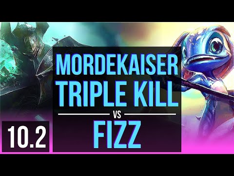 MORDEKAISER vs FIZZ (MID) | Triple Kill, KDA 16/2/9, 71% winrate | Korea Grandmaster | v10.2
