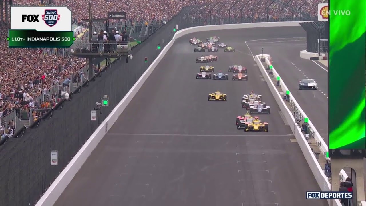 🟢🤩 ¡SALE LA VERDE! Los 33 autos ya están listos y arranca la histórica #IndyCar500 | IndyCar