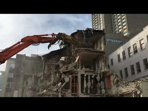 ST REGIS HOTEL DEMOLITION DECEMBER 2020 VIDEO #2 WINNIPEG