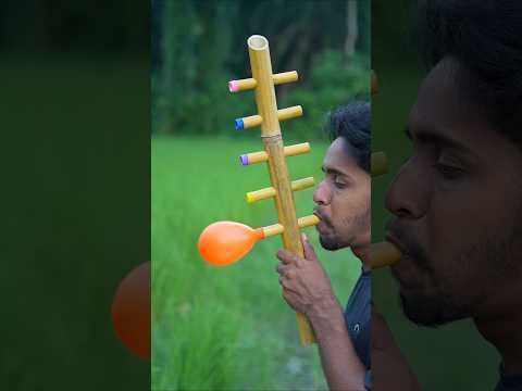 DRY Bbmboo craft and Balloon launcher idea #Diy #Toys #Craft #Idea