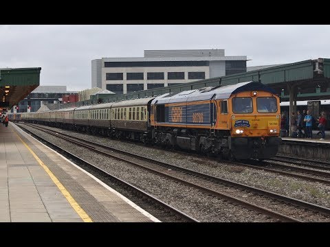 Freight and loco moves at Newport & Cardiff on 20/9/18, featuring GBRF 18 'Out of the Ordinary'