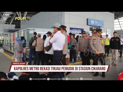 POLRES METRO BEKASI CEK POS PELAYANAN STASIUN CIKARANG