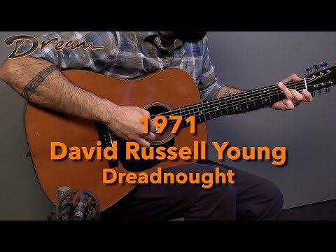 1971 David Russell Young Dreadnought, Indian Rosewood/Cedar image 24