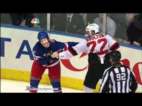 Eric Boulton vs Brandon Prust Feb 27, 2012