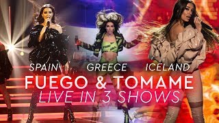 Eleni Foureira - Fuego &amp; Tomame  (Live in 3 Shows!)