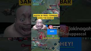 Download lagu PASCOL DI TROLL SURREND SAMA TIM MABAR❗❗🤣🤣 #pascolshort #hiduppascol #pascol mp3