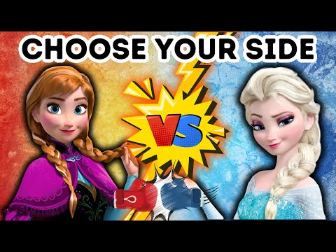 ❄ Anna V.S. ❄ Elsa : Choose your Side | Frozen Quiz ⭐