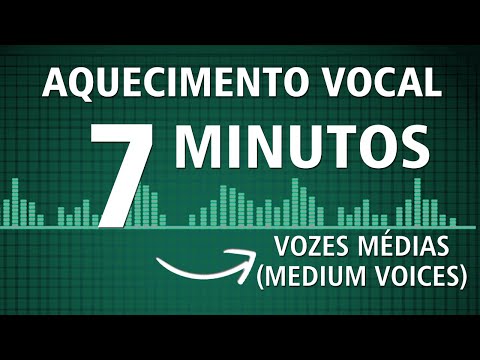 Aquecimento vocal de 7 minutos para VOZES MÉDIAS (MEZZO/BARÍTONO)