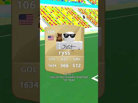 New CARD Update  #realisticstreetsoccer #roblox