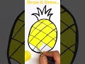 How to Draw a Pineapple #pineapple #yellow #artforkids #fruits #healthy