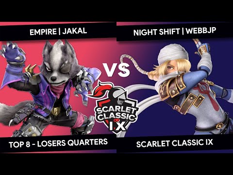 Scarlet Classic IX - Jakal (Wolf) vs WebbJP (Sheik) - Top 8 - Losers Quarters