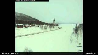 preview picture of video 'Tärnaby - Hemavan webcam time lapse 2010-2011'