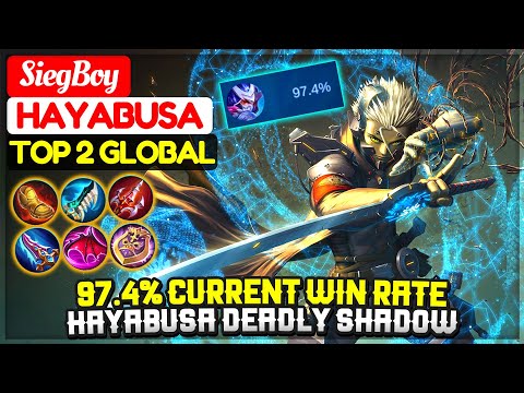 97.4% Current Win Rate, Hayabusa Deadly Shadow [ Top 2 Global Hayabusa ] SiegBoy - Mobile Legends