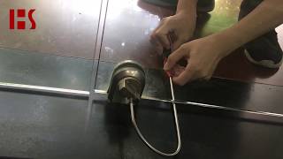 071149 Locksmith Tools Glass Door Ground Lock Unlock Pick Operation Video