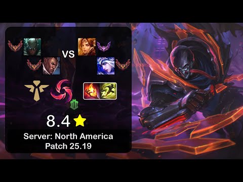 Pyke Support + Lucian vs Leona + Ashe - NA GrandMaster - Patch 25.19