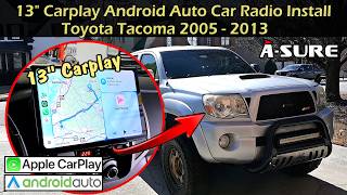 ASURE 13.1" Carplay Android Auto Navigation Car Radio Install | Toyota Tacoma 2005-2013