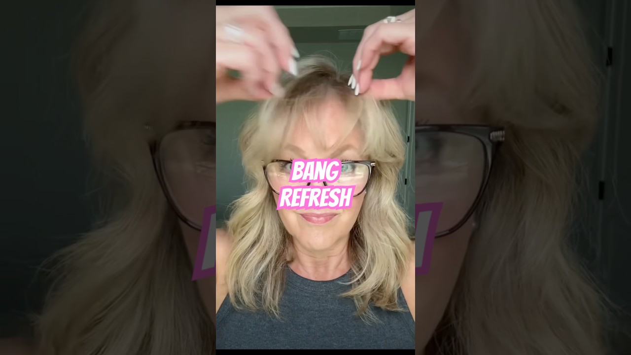 How I maintain my bangs between salon visits ✨ #hairtutorial #hairhowto  #fabuloushair #hairstyles