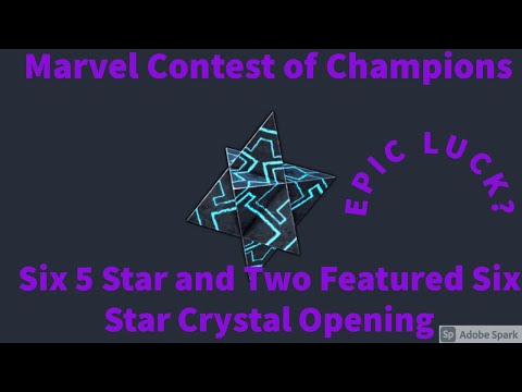 Marvel Contest Of Champions Six 5 Star And Two Featured 6 Star Crystal Opening